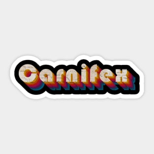 retro vintage Carnifex Sticker